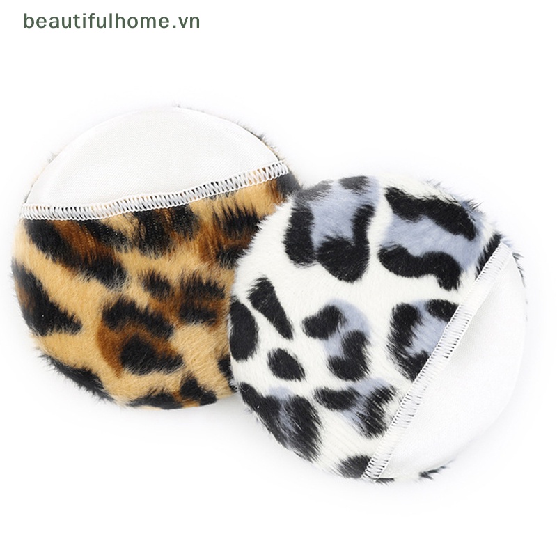 1 Mút Trang Điểm Mini Bằng Cotton Họa Tiết Da Báo