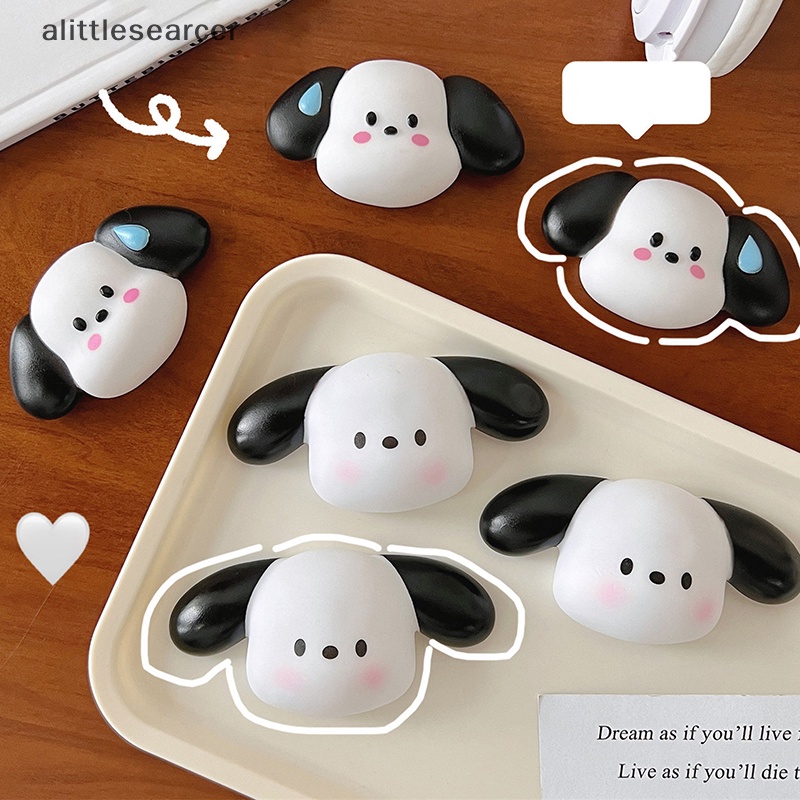 Miếng Dán Silicon Hình Chú Chó Hoạt Họa 3D Dễ Thương Trang Trí Túi Nước / Máy Tính / Điện Thoại / Dép / Đồ Chơi Trẻ Em