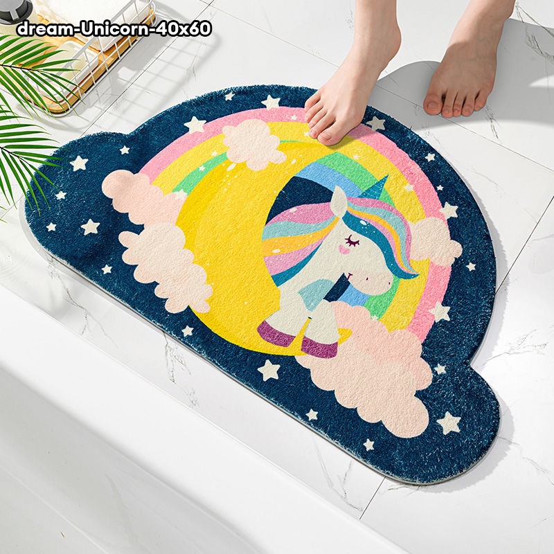 Thảm Lót Sàn Nhà Tắm / toilet Thấm Hút Tốt Chống Trượt Tiện Dụng