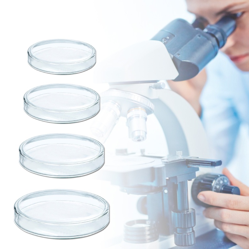 Set 10 Đĩa Thủy Tinh Borosilicate Kích Thước 60mm 75mm 90mm 100mm Chuyên Dụng Cho Trồng Cây Diame