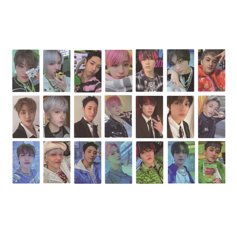 Set 7 / 21 Tấm Thẻ Ảnh Lomo In Hình Nhóm Nhạc Kpop Nct Dream Glitch Mode
