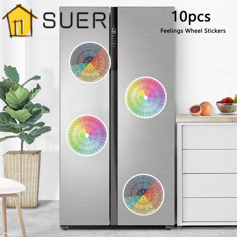 Bộ 10 Miếng Dán Trang Trí Laptop / Điện Thoại Hình Bánh Xe Độc Đáo DIY