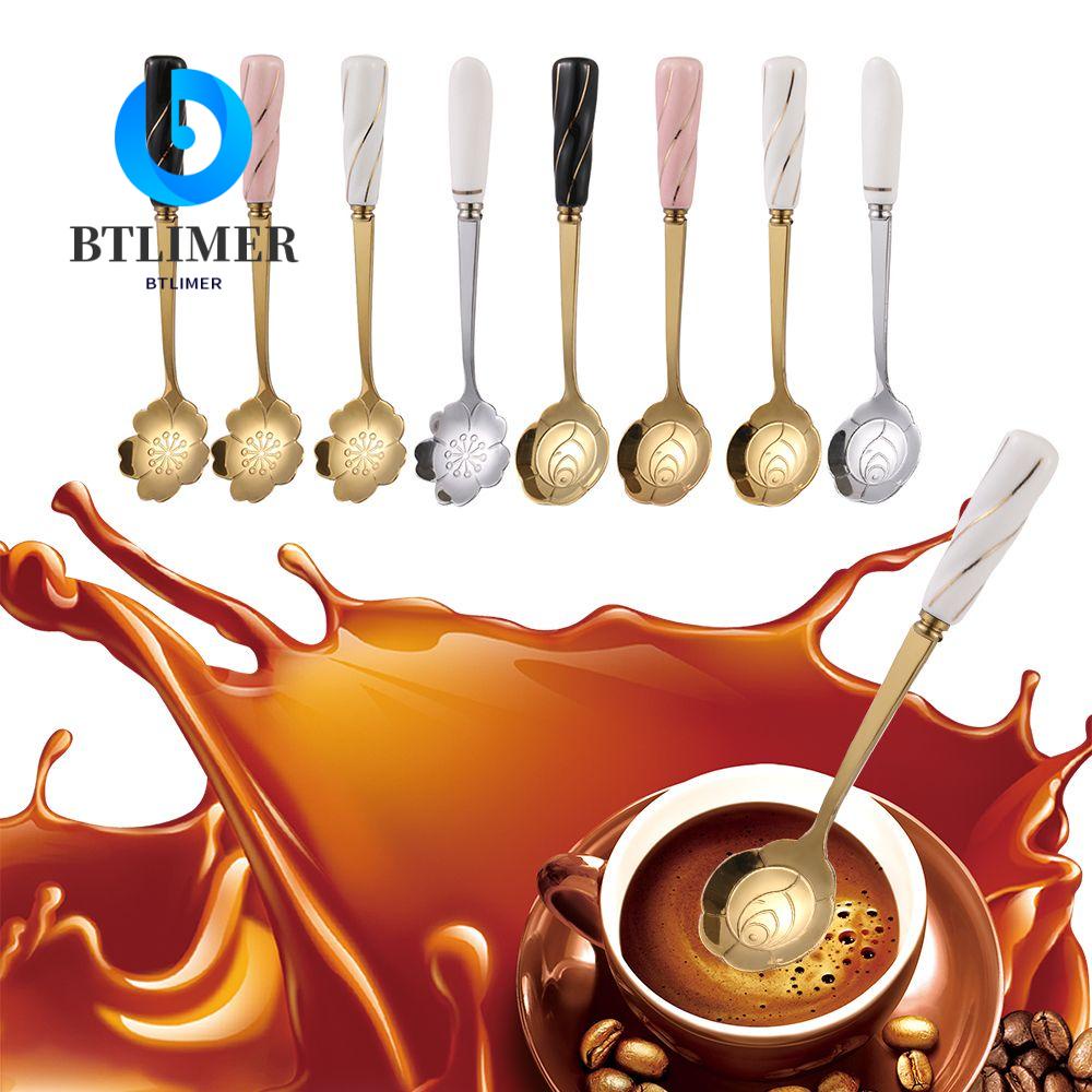 Btlimer Thìa Hoa Hồng Ngọt Ngào|Muỗng Khuấy Cà Phê Bằng Lụa Chất Lượng Cao