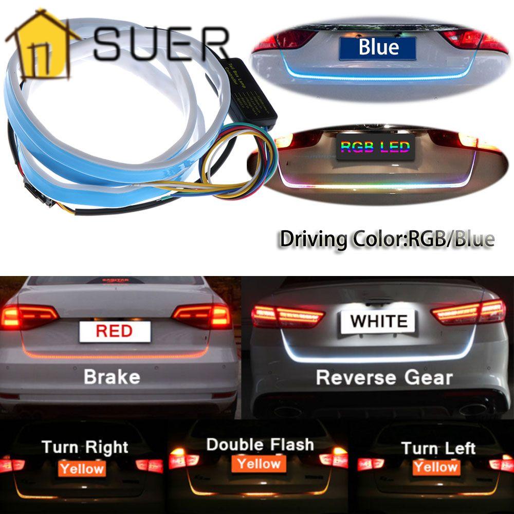 Dây Đèn LED 4 Màu Sắc Cảnh Báo Gắn Đuôi Xe Hơi