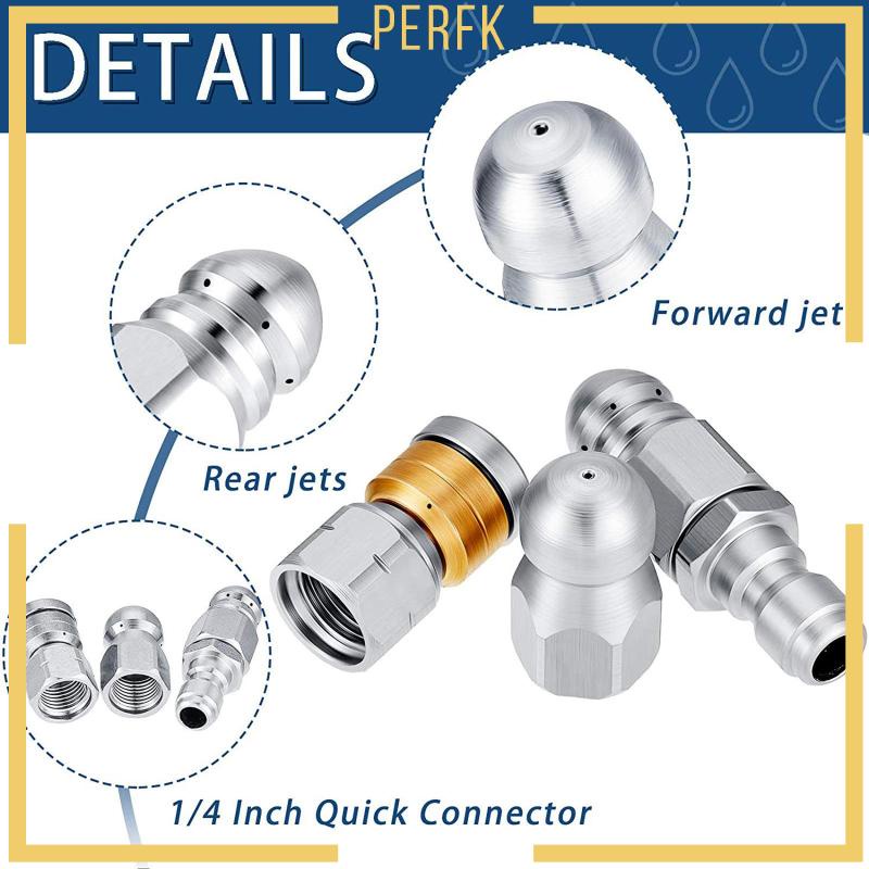 Set 3 Đầu Vòi Xịt Nước Áp Suất Cao Vệ Sinh Cống Tiện Dụng