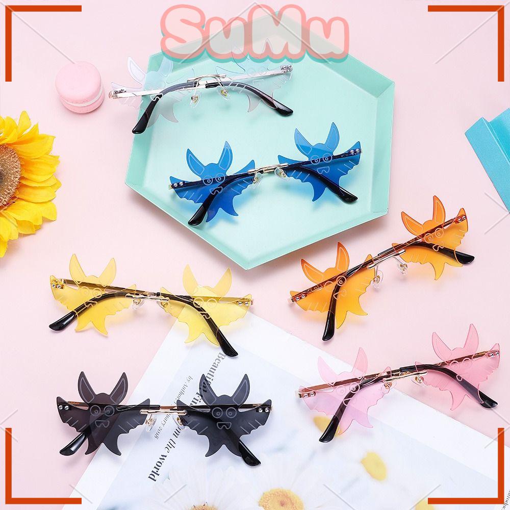 Kính Mát Kiểu Mới Lạ Hình Dơi Không Viền Cho Nam Và Nữ