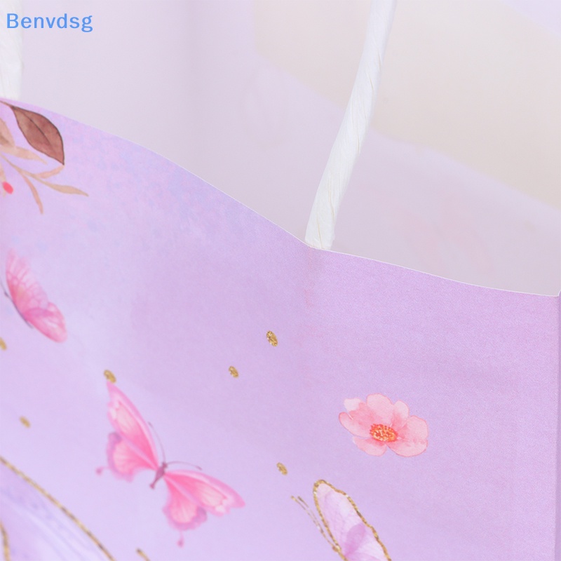 Bộ 5 Túi Đựng Quà Họa Tiết Bươm Bướm / Vương Miện / Hoa Tuyết Xinh Xắn