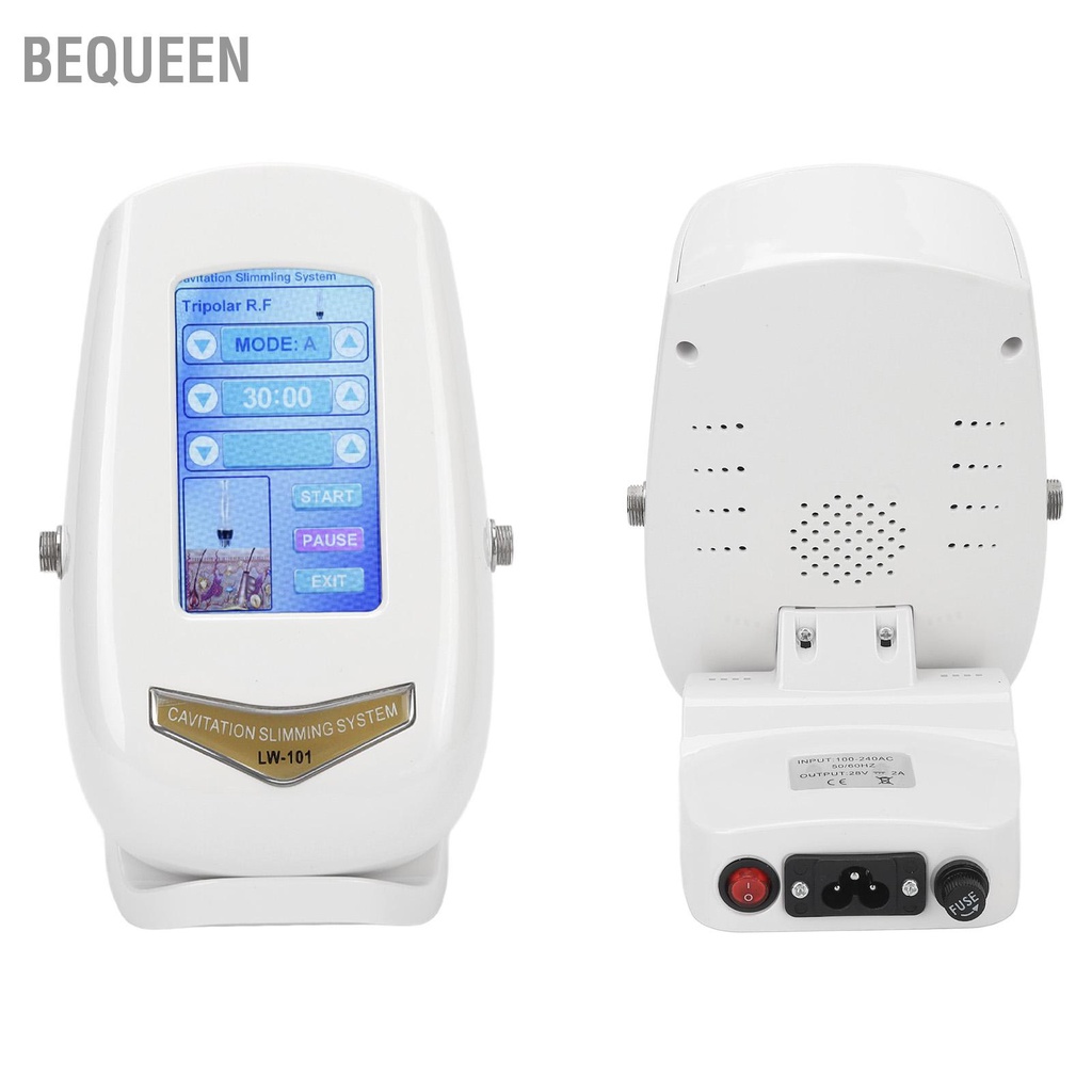 Bequeen Có hàng sẵn Máy giảm béo cơ thể 40Khz Đốt cháy chất Làm mờ nếp nhăn Thiết bị làm săn chắc da mặt RF 110‑240V