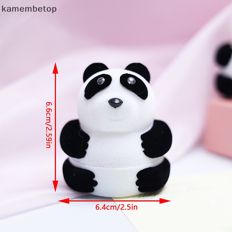 Beto Hộp Đựng Trang Sức Hình Gấu Trúc Bằng Nhung Dễ Thương Dùng Làm Quà Tặng Cho Jewellry n