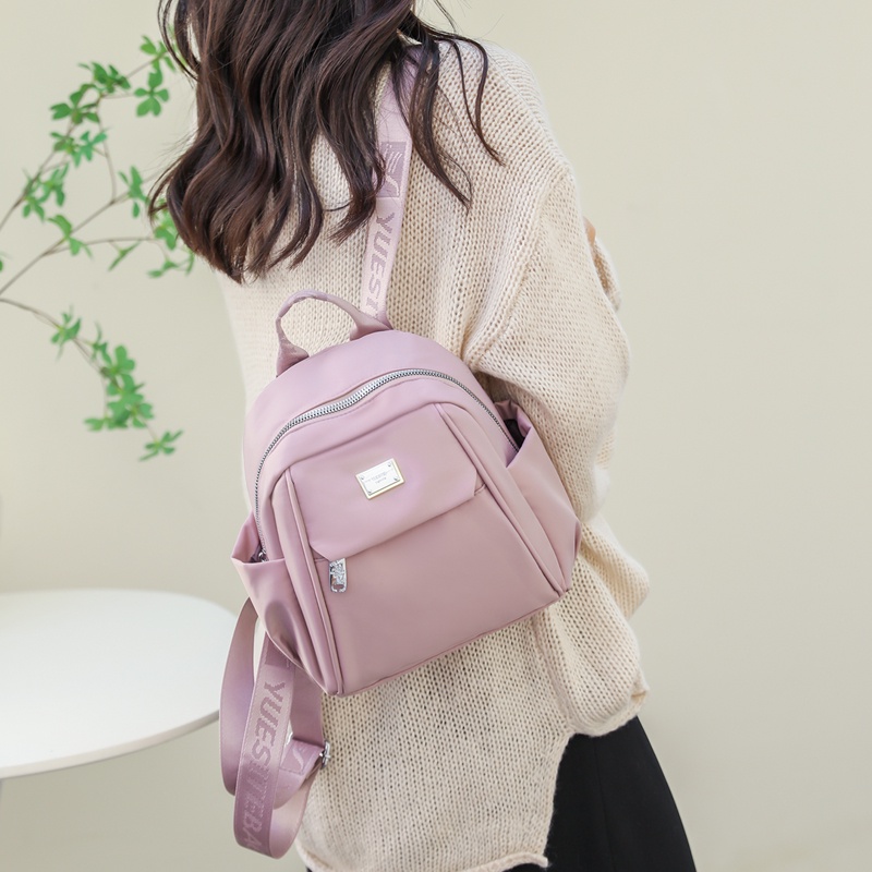Balo hai vai nhẹ nhàng nữ thời trang mẫu mới, ba lô mini thường ngày, ba lô nữ đi học thời trang