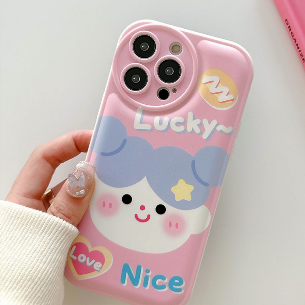Ốp Điện Thoại TPU Mềm Có Túi Khí Chống Sốc In Hình Bé Gái Dễ Thương Cho IPhone 11 14 13 12 Pro Max