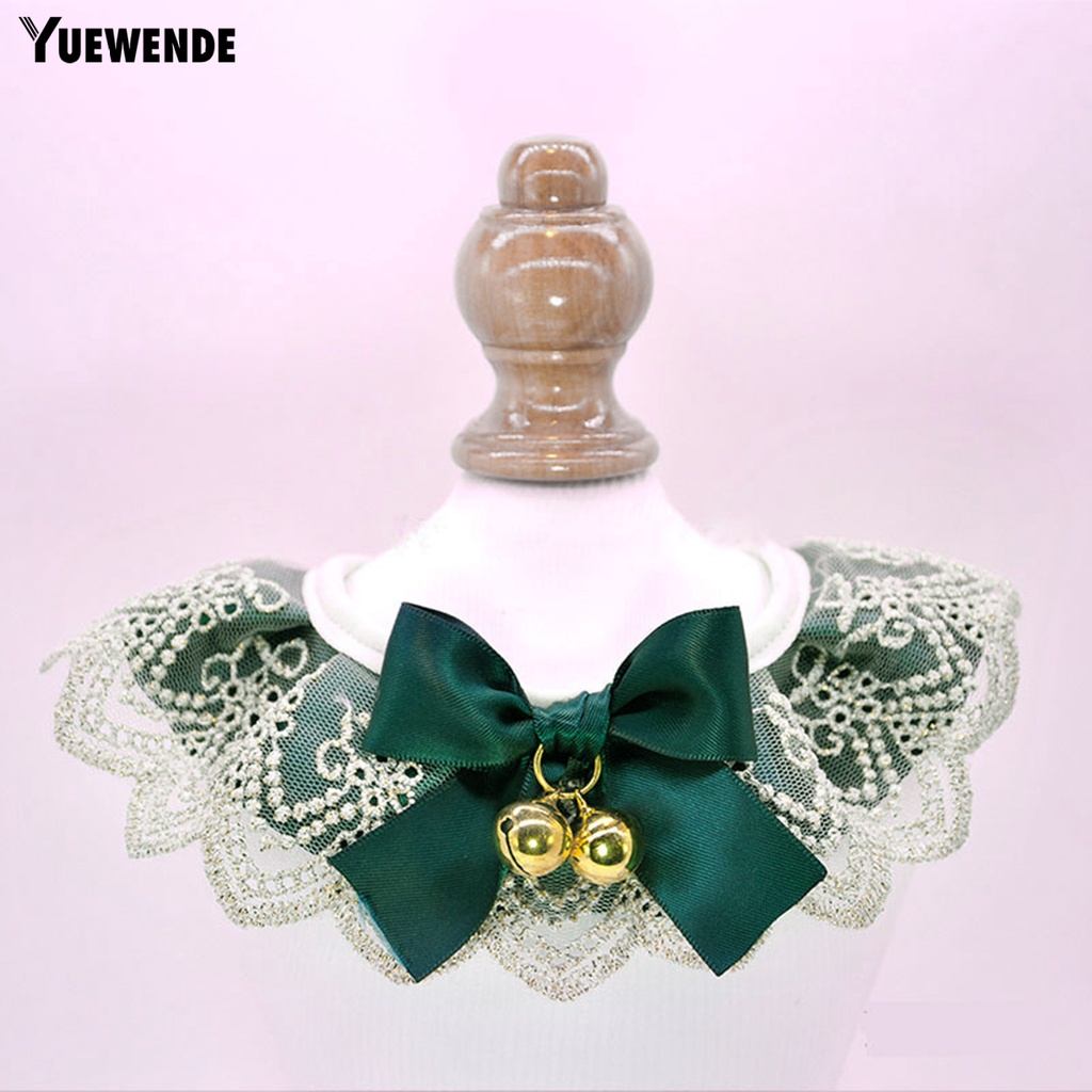 Yq.e Yếm Thắt Nơ Bằng Ren Thân Thiện Với Da Cho Thú Cưng Chụp Ảnh