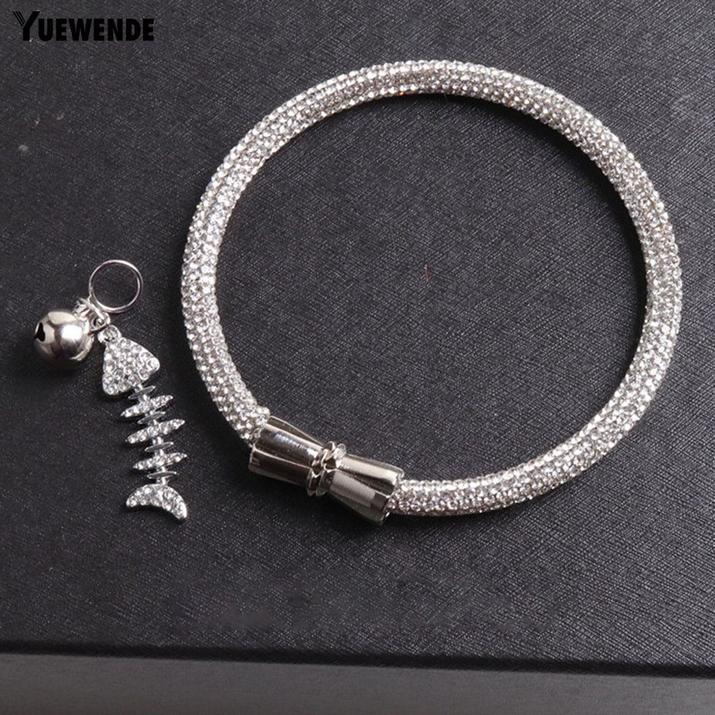 Vòng Đeo Cổ Bằng Nhựa Đính Đá Lấp Lánh Sang Trọng Bắt Mắt Cho Thú Cưng