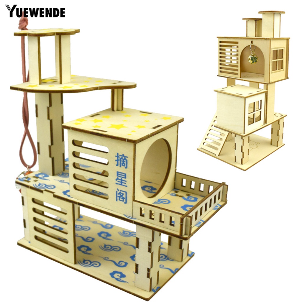 Đồ Chơi Tập Leo Trèo Khung Gỗ Cho Chuột Hamster