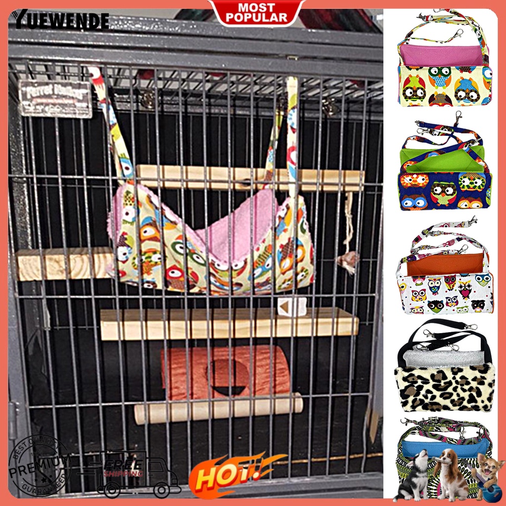 Võng Treo Mềm Mại Thoải Mái In Họa Tiết Da Báo Cho Hamster / Sóc / Thú Cưng YQ.E