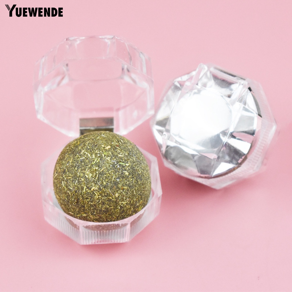 1 Bộ Bóng Đồ Chơi Bằng Chất Liệu Tự Nhiên Chống Cắn Kèm Hộp Đựng Cho Mèo Cưng