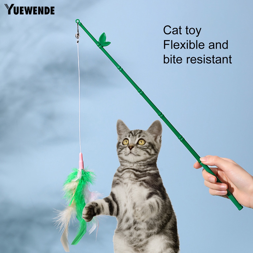 Đồ Chơi Que Tre Đàn Hồi Linh Hoạt Có Thể Tháo Rời Cho Mèo Cưng