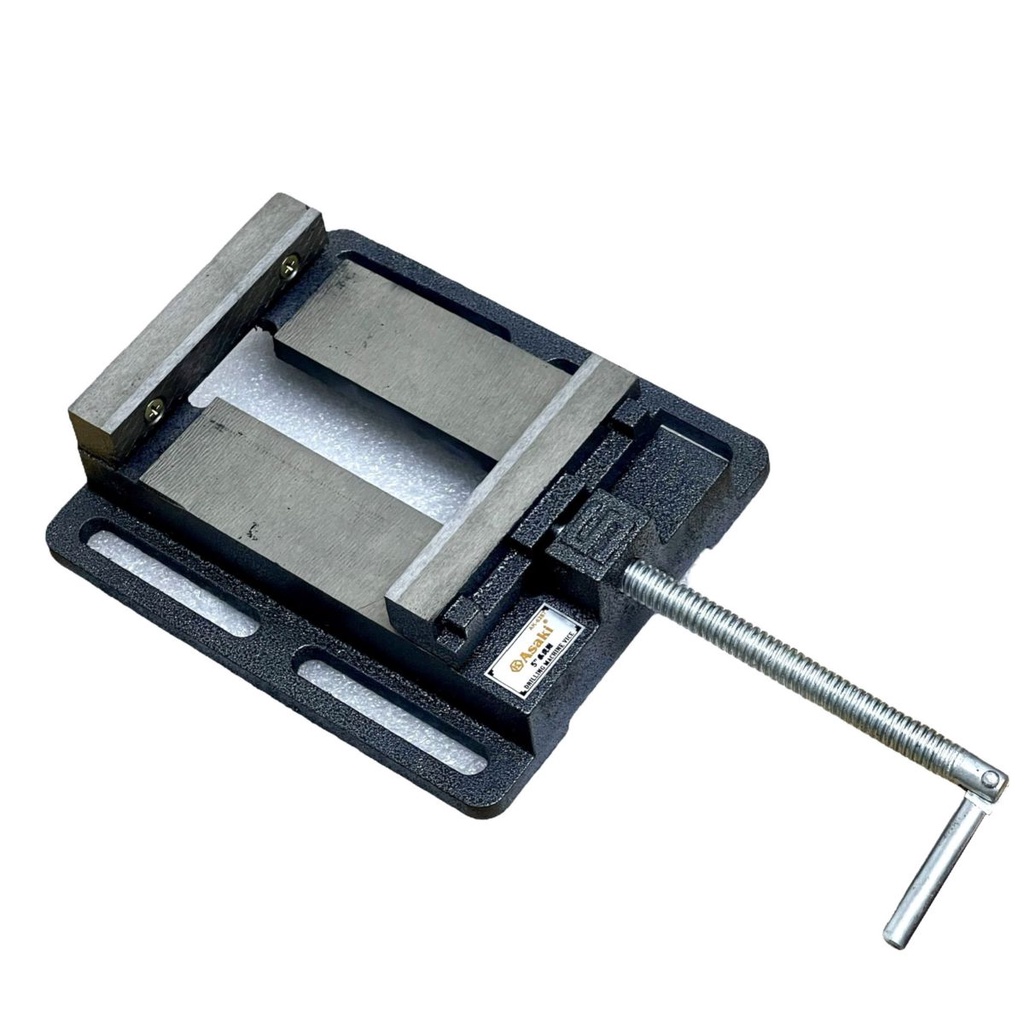 Ê tô bàn khoan 5inch- Mở tối đa 128mm  chuyên dùng chất liệu thép và gang bền bỉ, chuyển động trơn trượt