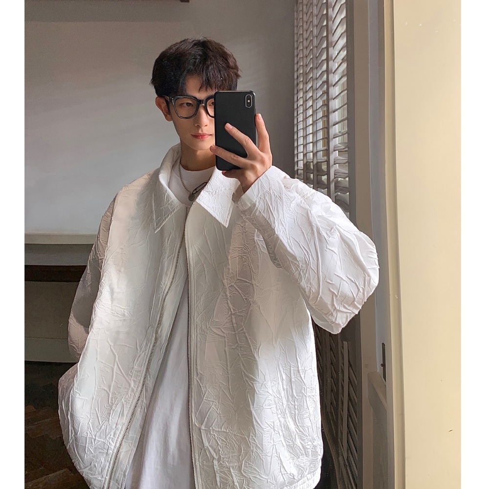 Áo Khoác Nam Xếp Ly Phong Cách Đường Phố Baroque Cao Cấp