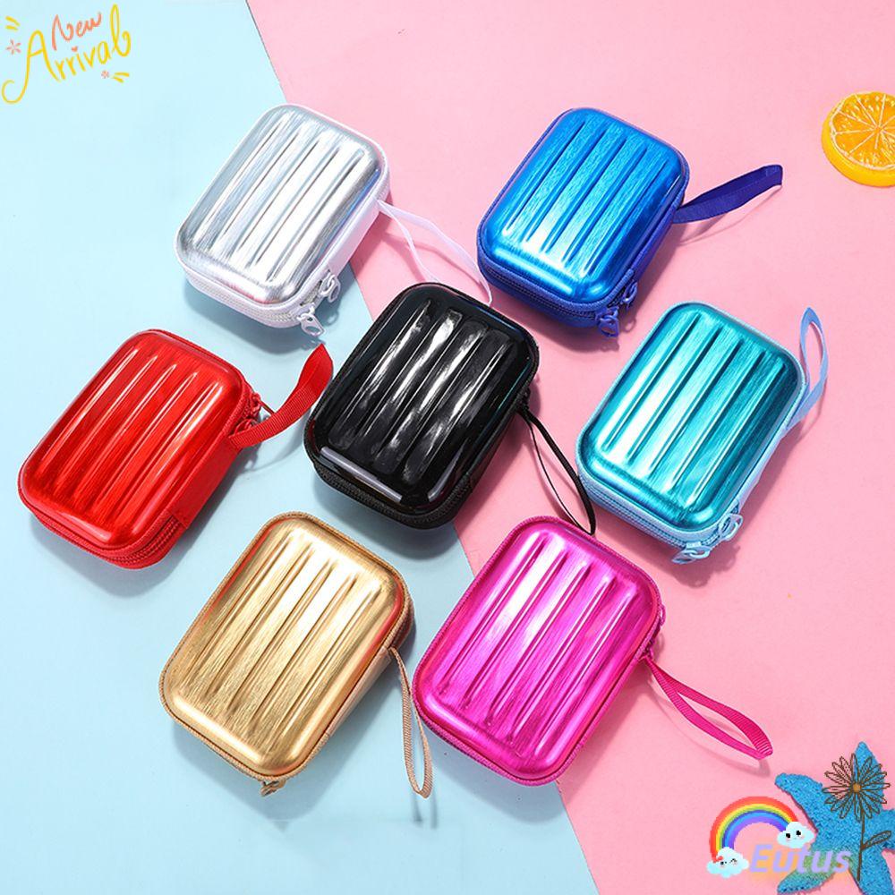 Hộp Tròn Mini Đựng Dây Cáp / Tiền Xu Tiện Dụng Mang Theo Du Lịch Ốp