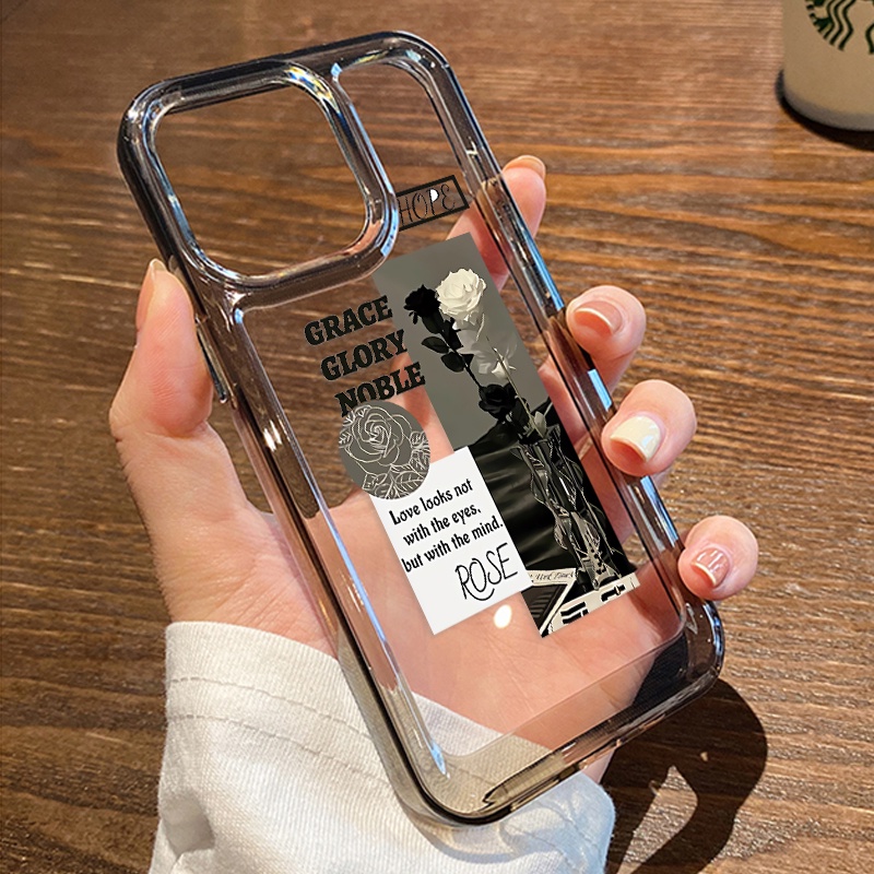 Ốp Điện Thoại Hình Hoa Hồng Cho IPhone 11 14 Pro Max 6 7 8 6Plus 7Plus 8Plus X XS XR 11 12 13 14 Pro Pro Max SE 2020 2022