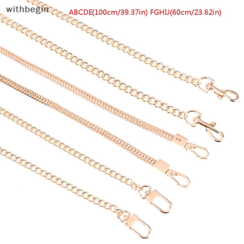 Dây Đeo Túi Xách Dạng Xích Mở Rộng Màu Vàng Kim