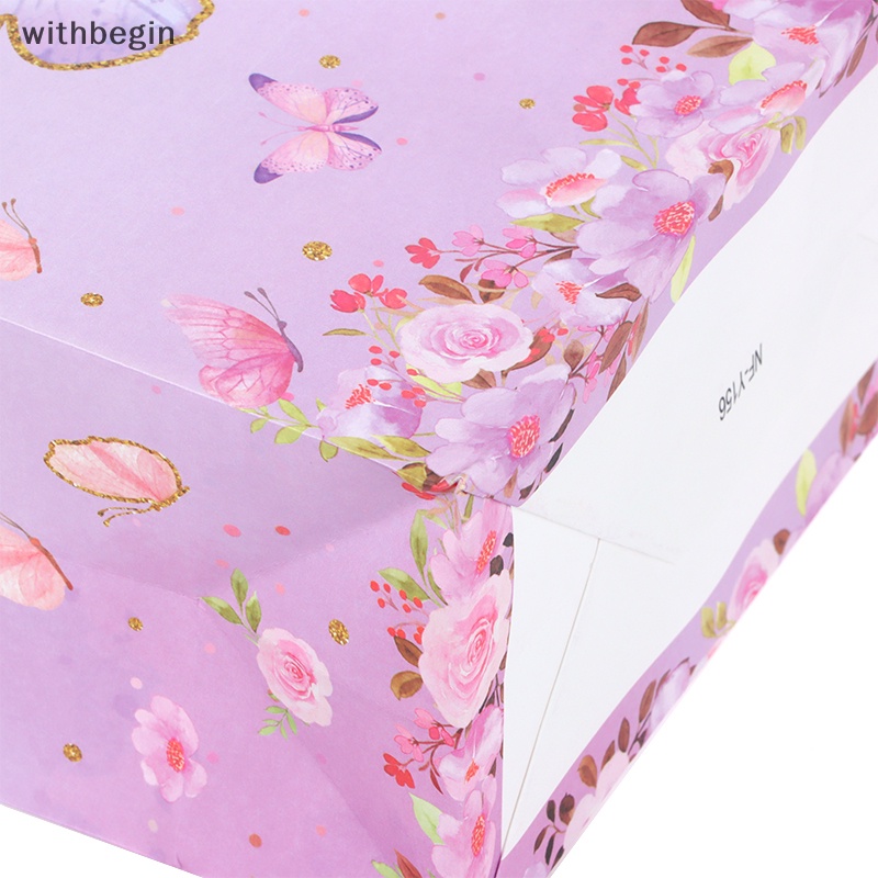 Bộ 5 Túi Đựng Quà Tặng Họa Tiết Bươm Bướm / Vương Miện / Hoa Tuyết Độc Đáo