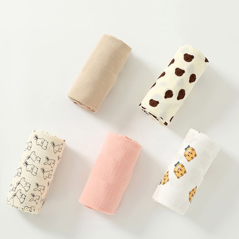 Chăn Quấn Em Bé Bằng Vải Cotton Thoáng Khí Thoải Mái