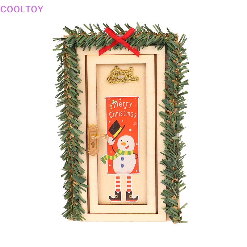 1 Mô Hình Cửa Giáng Sinh Mini 1 / 12 Trang Trí Nhà Búp Bê DIY