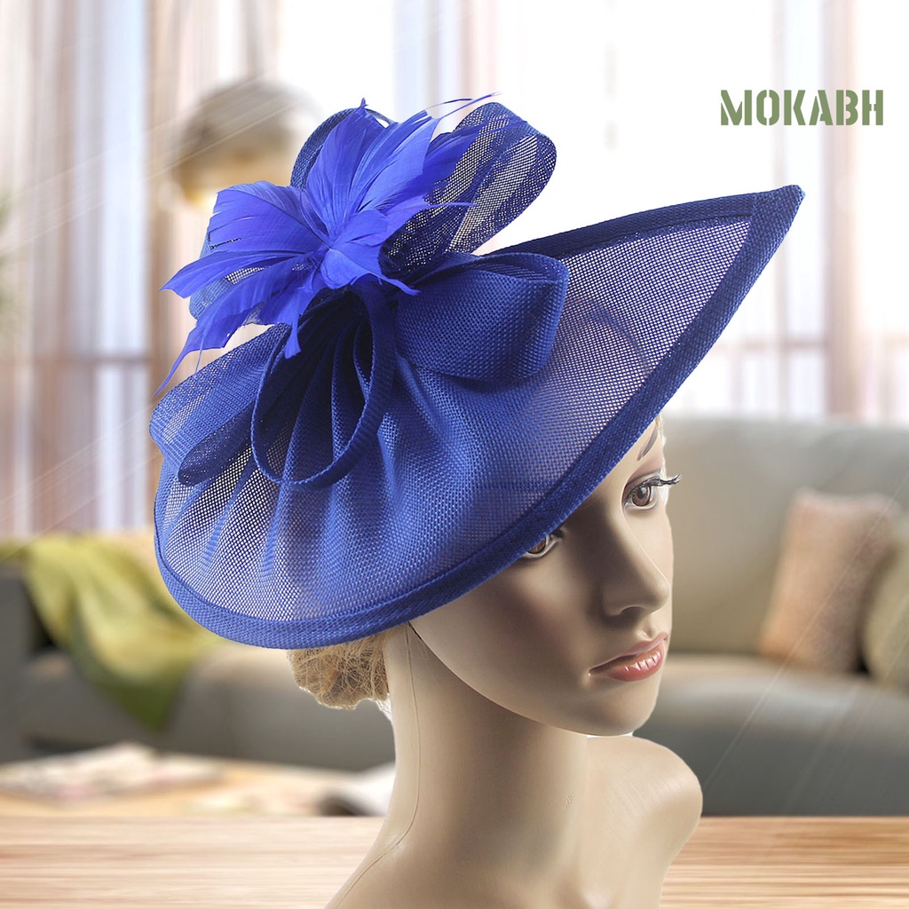 Mũ Lưới Đính Hoa Và Lông Vũ Đa Năng Phong Cách Vintage Dành Cho Tiệc Cocktail