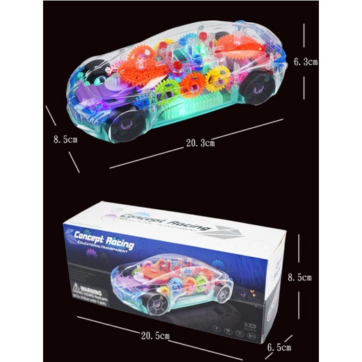 Đồ chơi oto, xe đua, xe tăng, máy bay trong suốt, có nhạc và đèn cho bé.