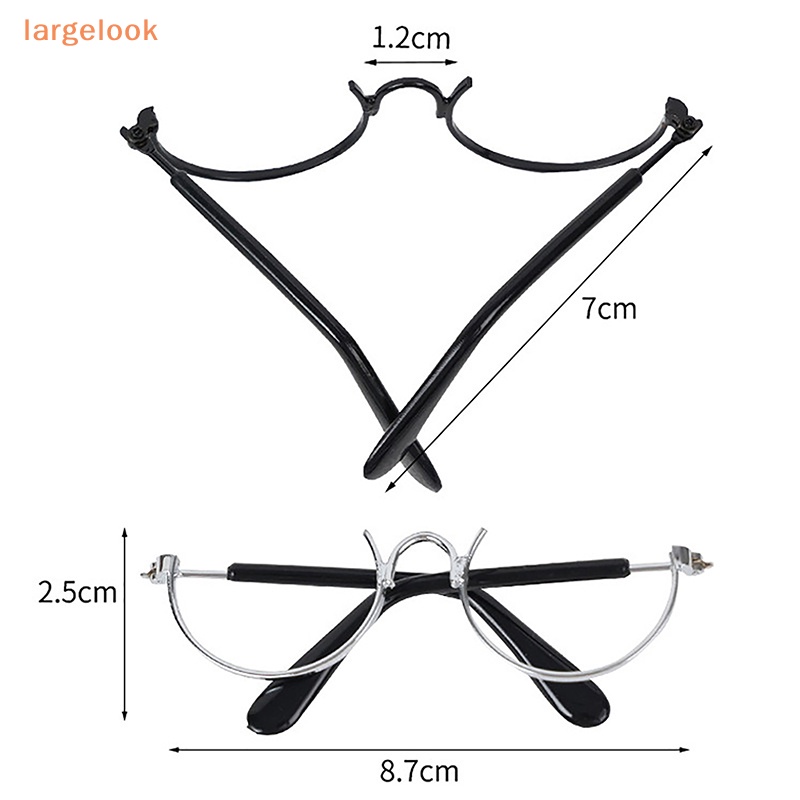 Kính Mát Gọng Tròn 8CM 18 Inches Bằng Kim Loại Phong Cách Cổ Điển Thời Trang Cho Búp Bê