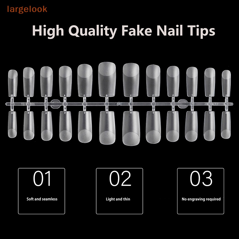 Bộ 240 Móng Tay Giả Bằng Acrylic Che Phủ Toàn Diện