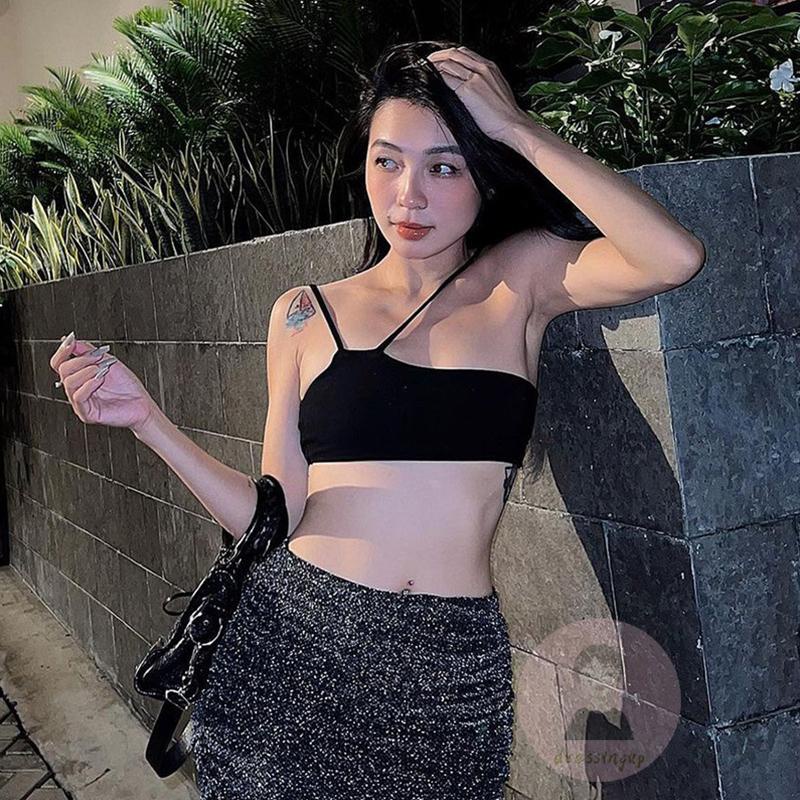 Áo Hai Dây Hở Lưng Dáng Ôm Thời Trang Mùa Hè Quyến Rũ Cho Nữ