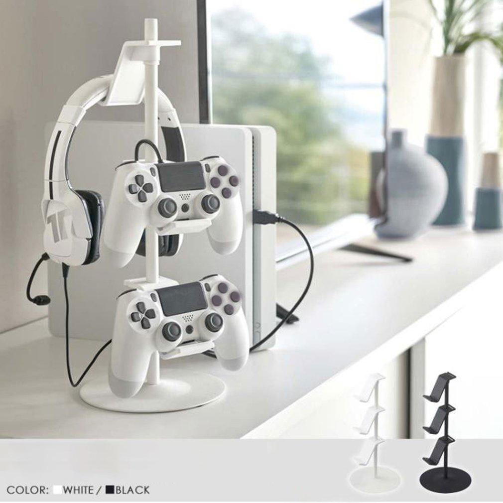 =Christmas=Controller Holder 3 Tier TV Back Game Controller Storage Rack Adjustable
