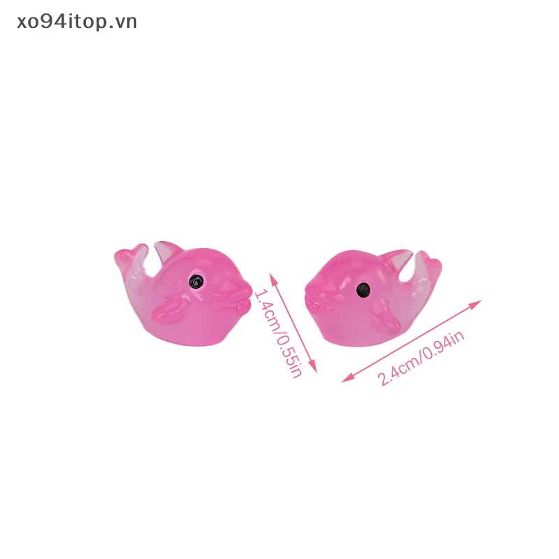 Xoitop Set 5 Tượng Cá Heo Dạ Quang Phát Sáng Trong Bóng Tối Trang Trí Tiểu Cảnh