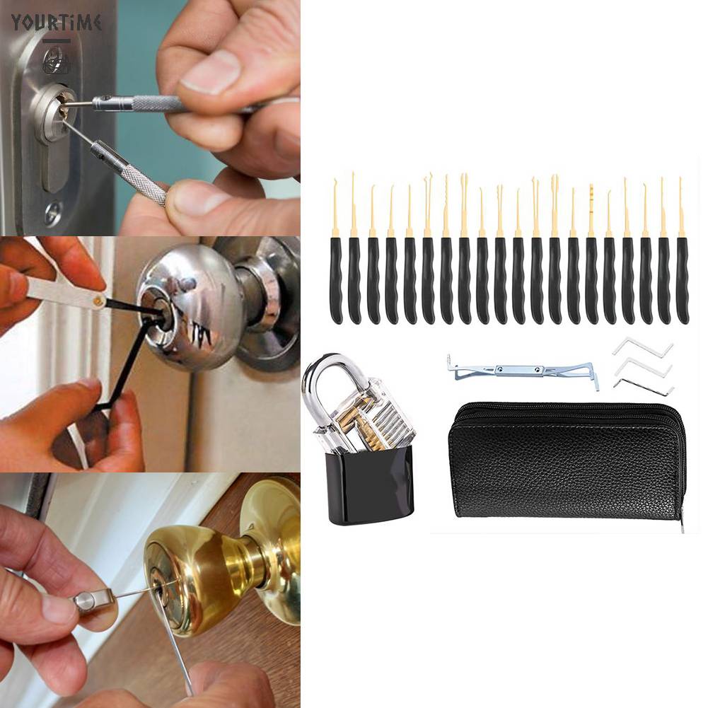 Bộ 26 Dụng Cụ Mở Khóa Trong Suốt Cho Người Mới Bắt Đầu