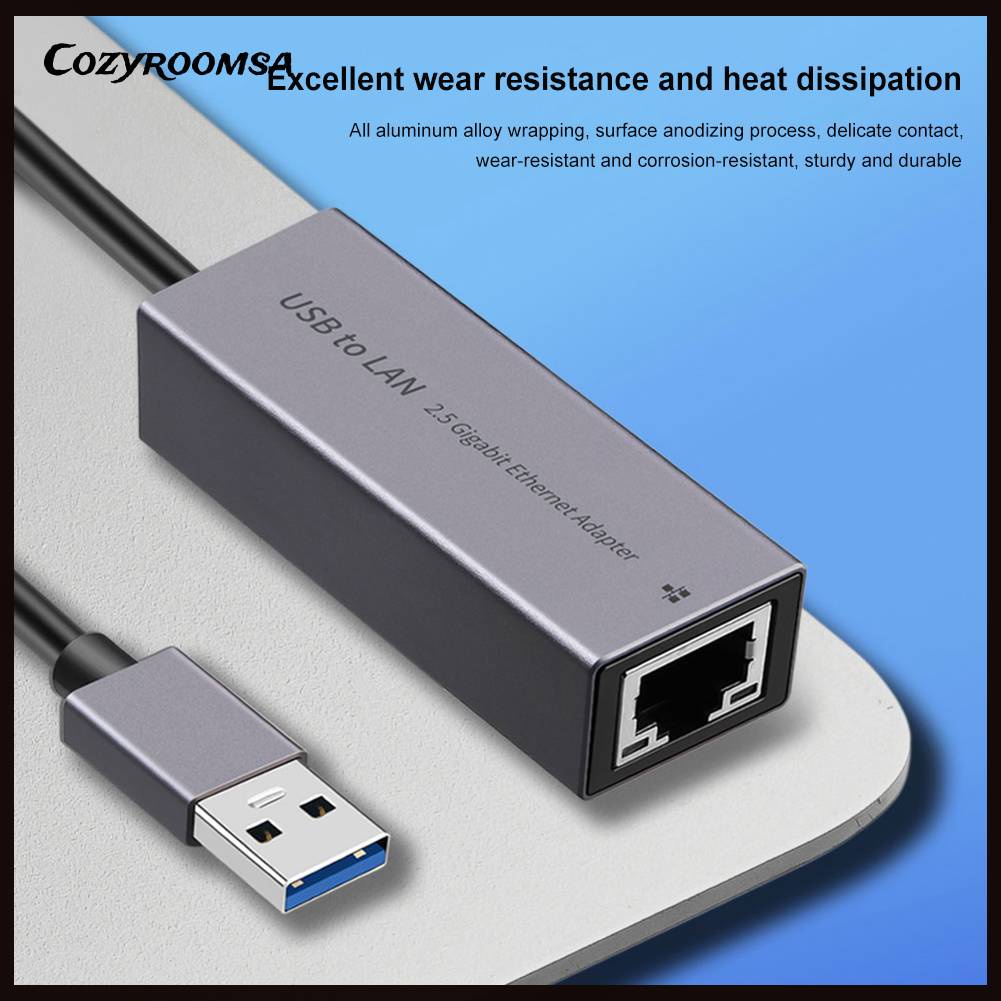Thẻ Mạng 2.5G 2500Mbps Chuyển Đổi Từ Type-C / USB3.0 Sang RJ45
