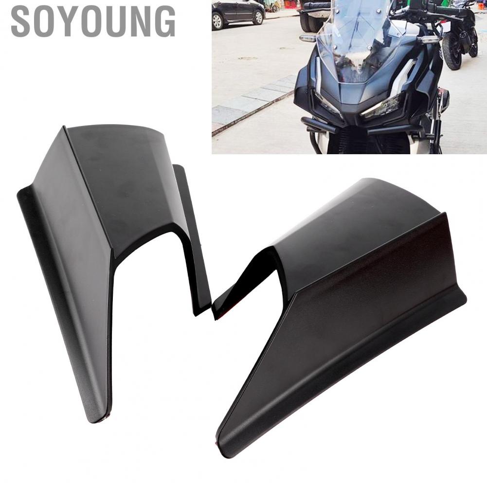 Soyoung Pair Matte Black GP Winglets Aerodynamic Wing Fairing Side Spoiler Fit for Honda ADV 150 2019‑2021