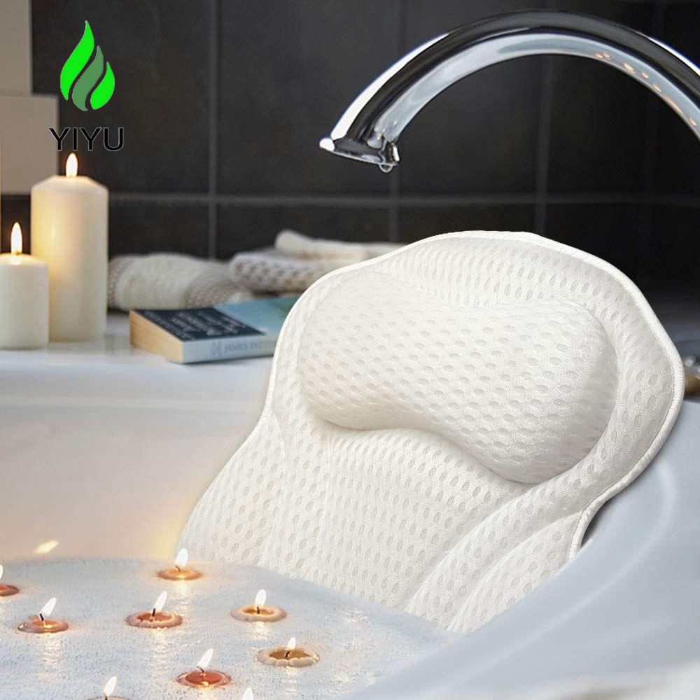 Gối Tựa Vai Và Lưng Dạng Lưới 4D Có Giác Hút Cho Bồn Tắm / Spa
