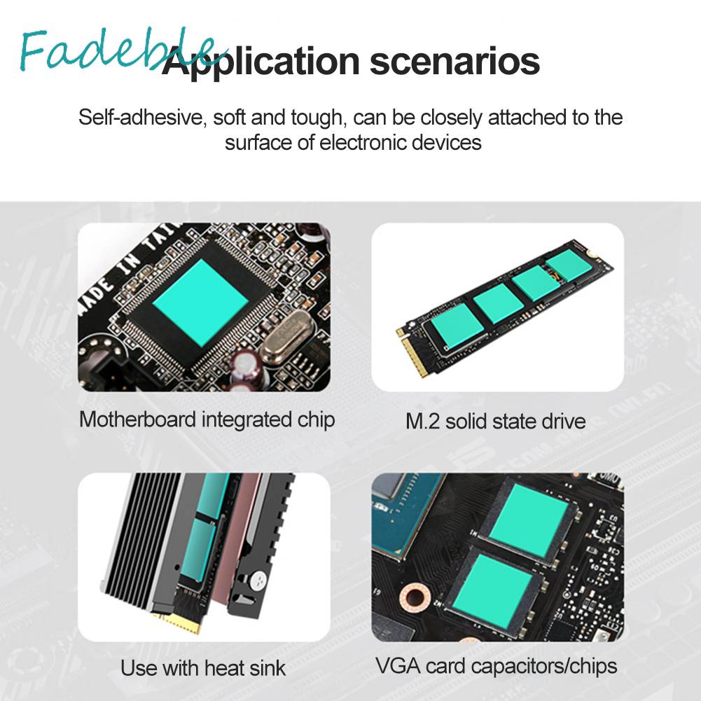 Set 100 Miếng Đệm Dẫn Nhiệt 5W / M.K Cho PS5 / Laptop / Thẻ Video