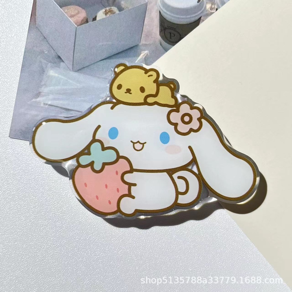 SANRIO Nhẫn Đỡ Điện Thoại Hình Anime Kuromi Hàn Quốc Dễ Thương