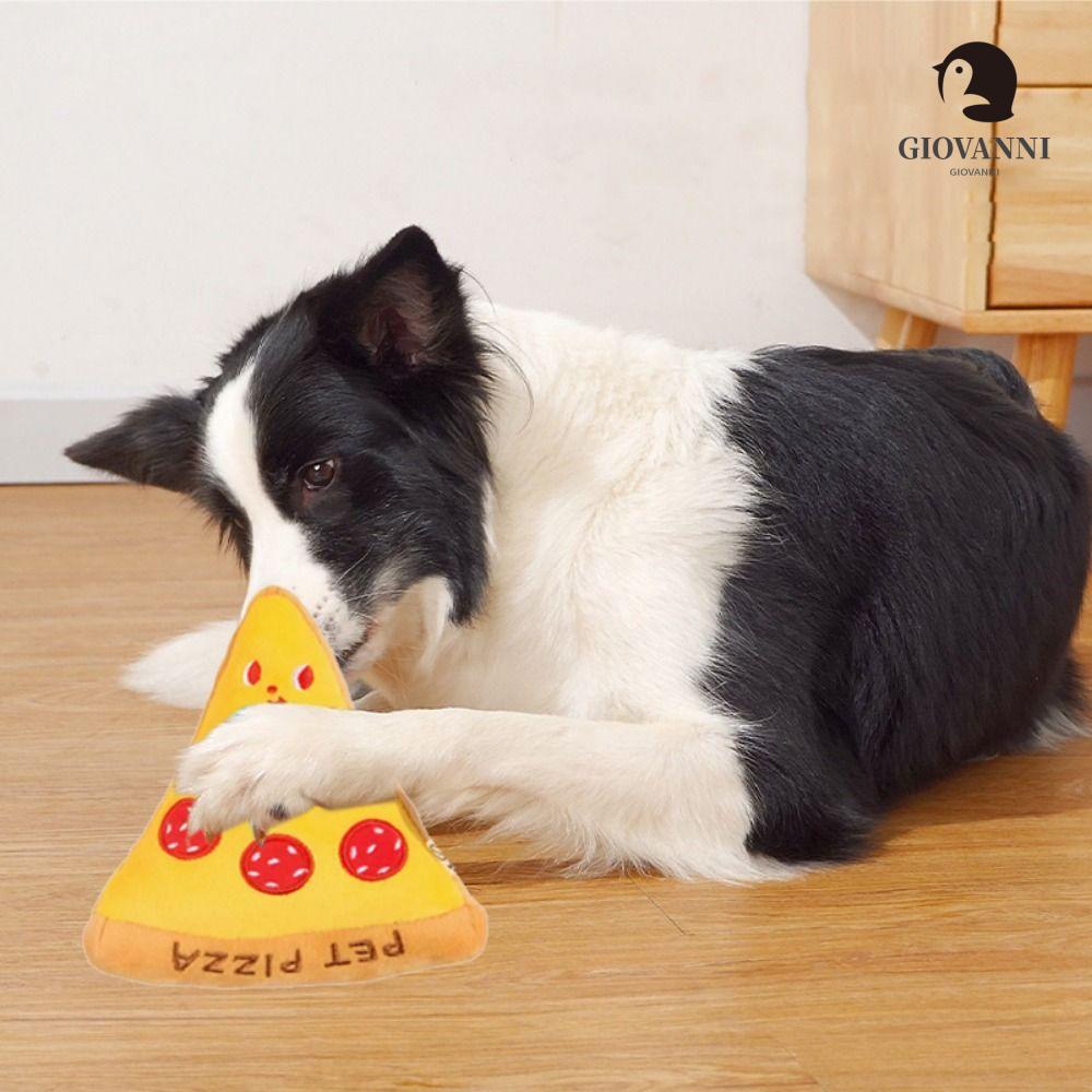 Đồ Chơi Nhồi Bông Mềm Mại Chống Cắn Hình Bánh Pizza Cho Thú Cưng