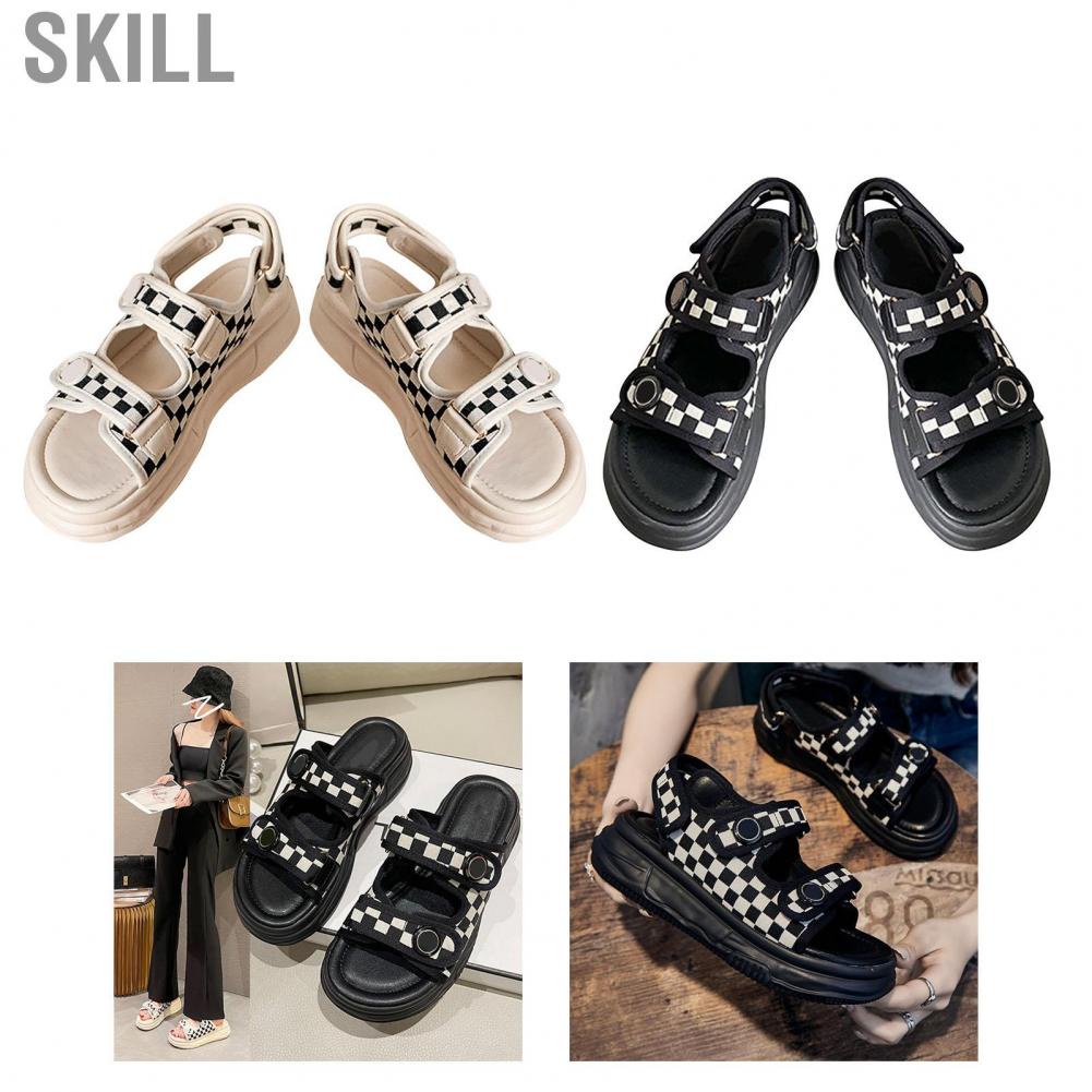 Skill Beach Sandals  Summer Fashion Women Lightweight for Daily Shopping Work