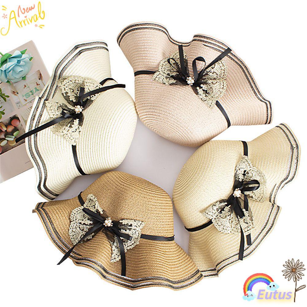 Nón Tai Bèo Thoáng Khí Phong Cách Cổ Điển Thời Trang Đi Biển Cho Nữ