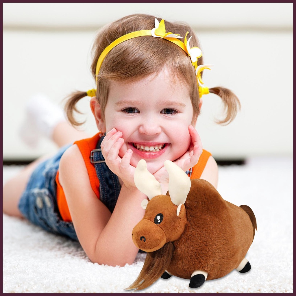 Đồ chơi nhồi bông Hình Moose Mềm Mại Và Thoải Mái