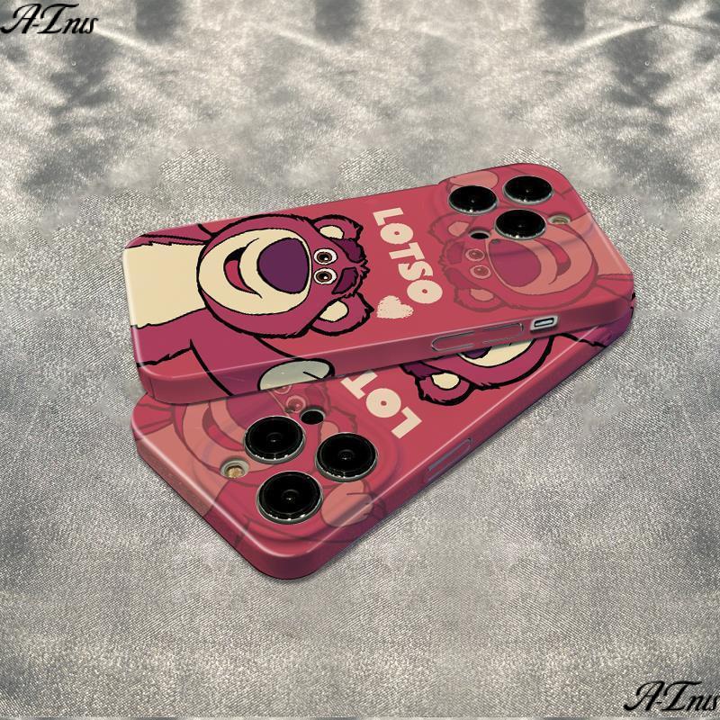 Ốp Điện Thoại Mềm Chống Sốc Màu Phản Quang Hình Gấu Dâu Tây Cho Iphone 1214 Pro Max78 13 11In