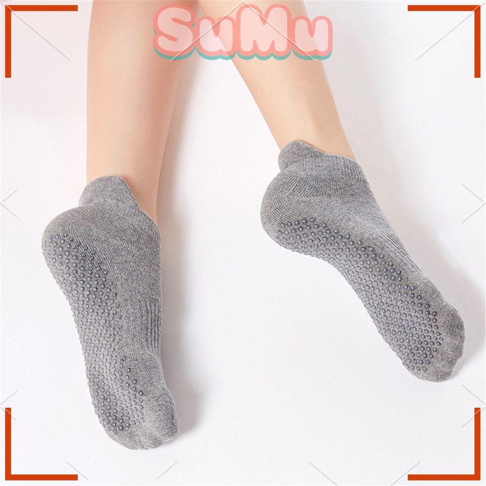 Vớ Yoga Màu Trơn Thoáng Khí Chống Trượt Kèm Kẹp Giữ Dành Cho Nam Nữ