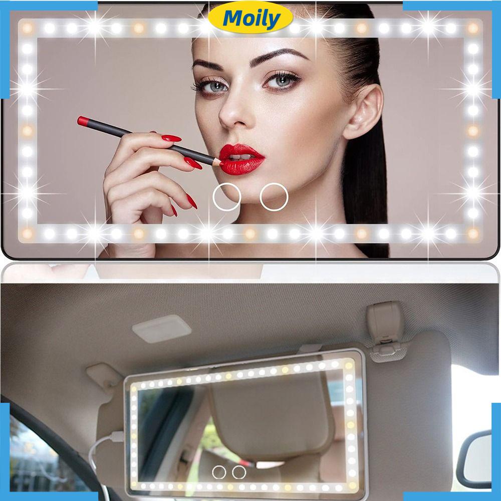 Gương Trang Điểm Không Dây Với 3 Chế Độ Chiếu Sáng Tiện Dụng Cho Xe Hơi