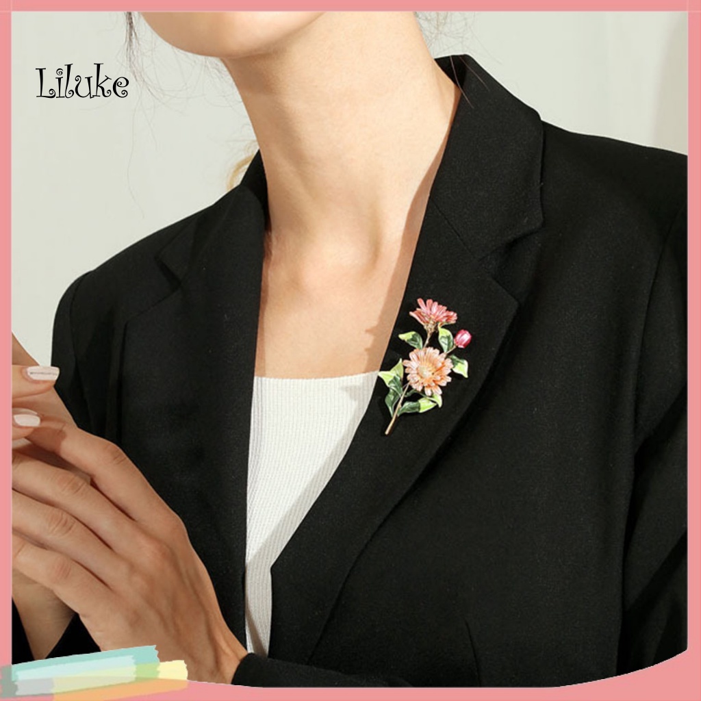 Ghim CàI ÁO HìNh Hoa CúC ĐíNh Kim Cương Giả ThờI Trang Cho Nữ